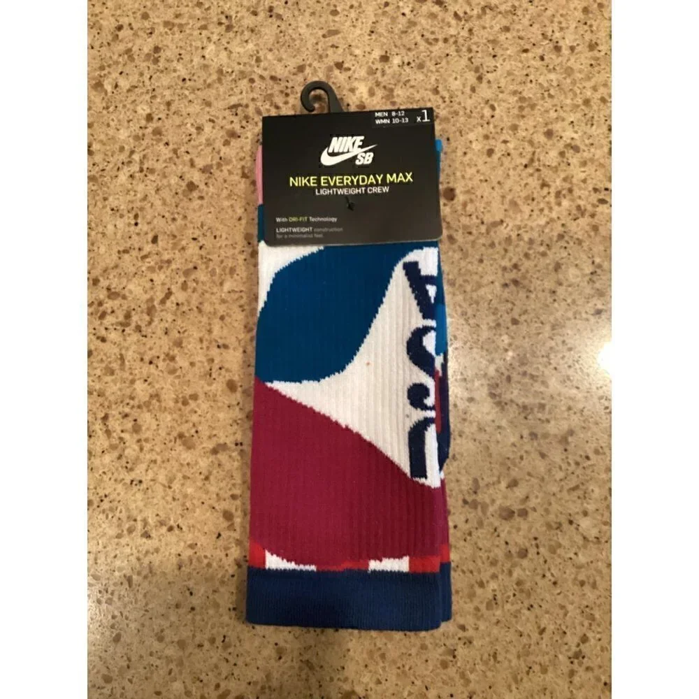NIKE SB X parra USA olymplc federation kit men’s dri fit sock size: 8-12…